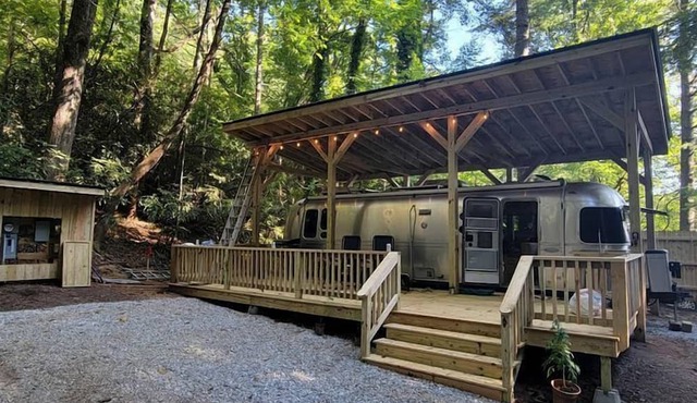 Private Wooded Airstream Retreat with Babbling Brook near Cashiers & Highlands – Sapphire, NC