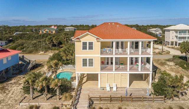 Put your TOES IN THE WATER at this fabulous Gulf Front home located in the West Gulf Beaches area.