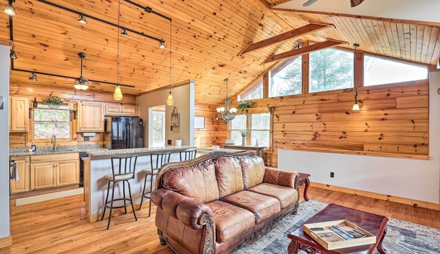 Rustic Cabin w/ Mountain Views & Private Deck!