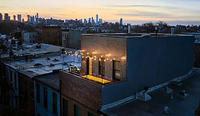 Solar Powered Brownstone w/treetop terrace