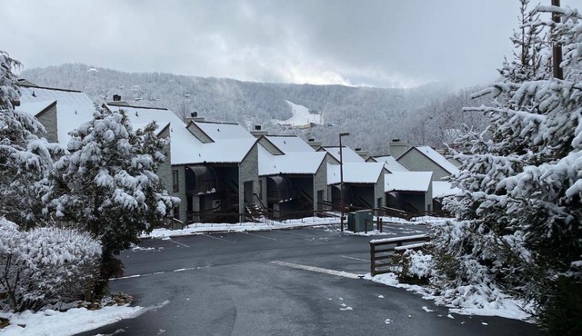 Two bedroom mountain condo, 2 minutes from ski resort, pool and clubhouse onsite !