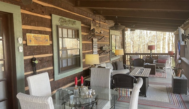 Unique updated waterfront cabin on Lake Sinclair Private dock fire pit hot tub