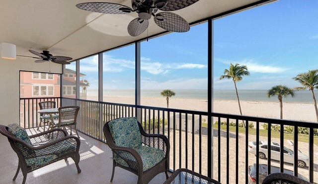 Villa Del Mar Gulf View Condo On Gorgeous Mid Island Beach, Heated Pool, Elevator