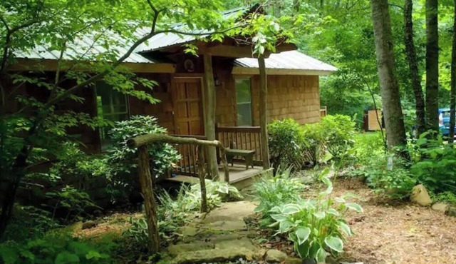 Waterfall Cottage near Asheville, North Carolina