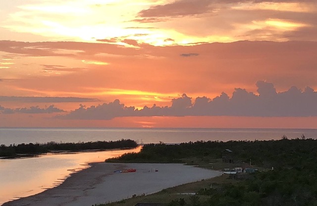 Beachfront Condominium in Marco Island with exhilarating sunset views.