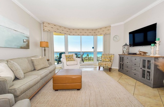 Coastal chic beachfront condo w/updates & private balcony!