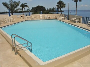 Heated pool on the Gulf