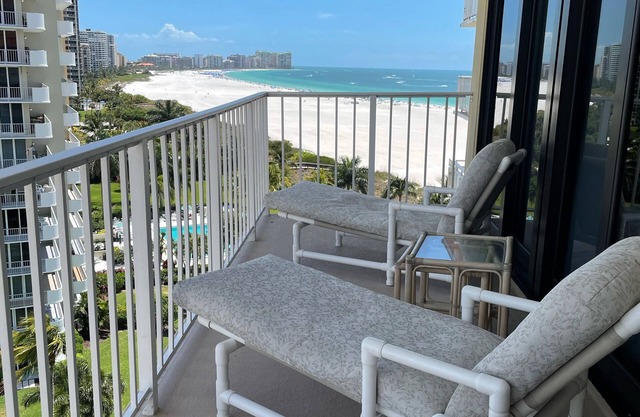 Newly remodeled condo with beautiful view by the Gulf and private beach access.