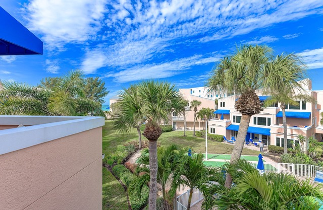 Unit #311 Sand Cay Beach Resort Pool and Garden View