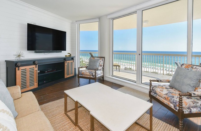 Updated chic, modern beachfront condo w/private balcony!