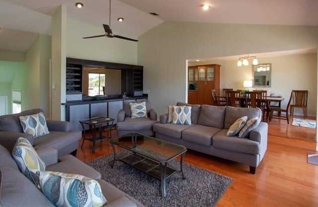 Walk to Beach from 4 Bedroom Waterfront Home with Heated Pool, Spa, Game...