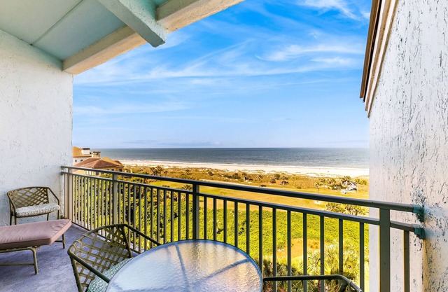 Waterfront condo with balcony, views, pool & tennis