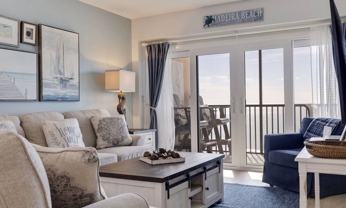 Madeira Beach Condo | 502 Villa Madeira 3 bedroom, 2 bathroom serene Gulf front condo exceptional views