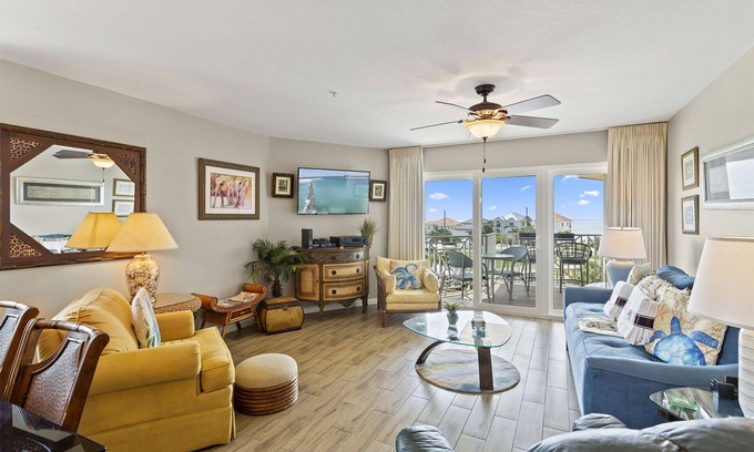 Miramar Beach Condo | Amalfi Coast 412A - Gulf Views! Community Pool! Fitness Facility! Tennis Courts!