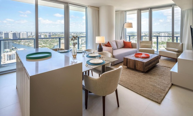 Hallandale Beach Apartment | Amazing CornerSuite, Ocean & Water Views