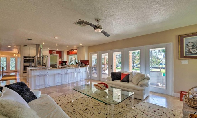 Dixie Shores House | Bayfront Florida Retreat with Boat Lift and Fire Pit!