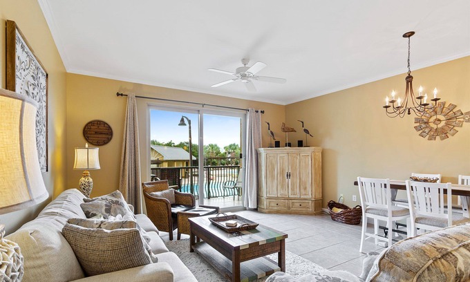 Fort Walton Beach - Destin Condo | Beach Resort 203 - Gulf View, Heated Community Pool, Free Beach Service!