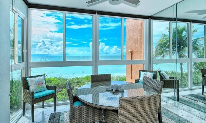 Siesta Key Condo | Beach View with Boat Docks, Lovely Condo - B203, Free Boat Docks & WiFi