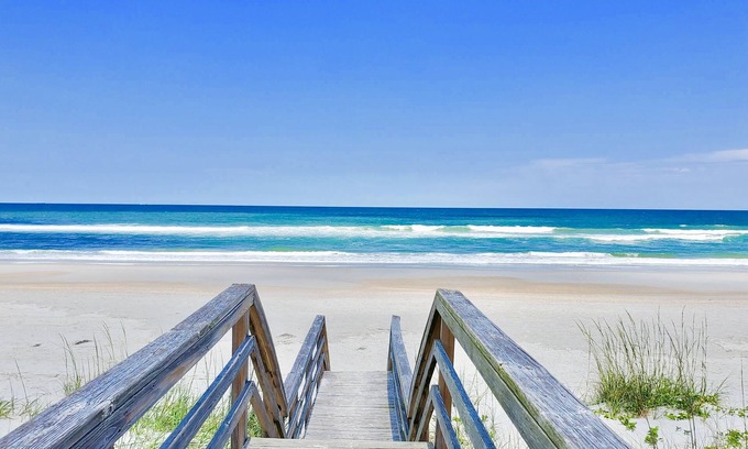 Ponte Vedra Beach House | Beautiful Two-story Oceanfront 5 Bedroom Home With Private Beach Access