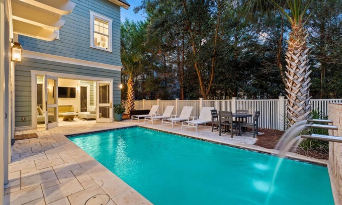 WaterSound Beach House | Book a Fall Stay Today! Private Pool! Gulf Views! 6 Adult Bikes!