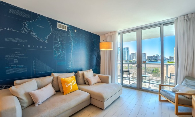 Hallandale Beach Apartment | Brand New Luxurious Two Bedroom with Intracoastal Waterway Views