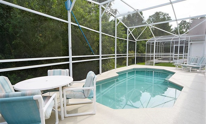 Eagle Pointe South Villa | Budget Getaway - Eagle Pointe - Amazing Spacious 3 Beds 2 Baths Pool Villa - 7 Miles To Disney
