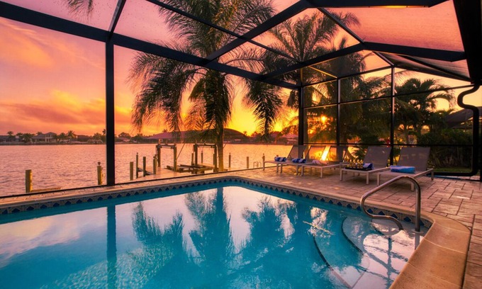 Eight Lakes House | Cape Coral Views above 1 of the 8 Lakes, Large Pool, Dock-Boater+Family-friendly