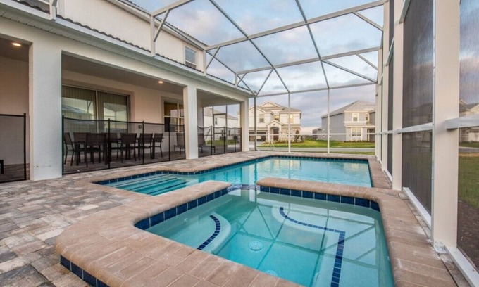 Sandy Ridge Villa | Champions Gate Luxury 10 Bedroom Resort Villa With Spa and Games Room on Golf Course community