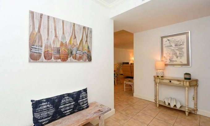 Siesta Key Condo | Chinaberry 436 - 2 Bedroom Condo with Private Beach with lounge chairs & umbrella provided, 2 Poo.