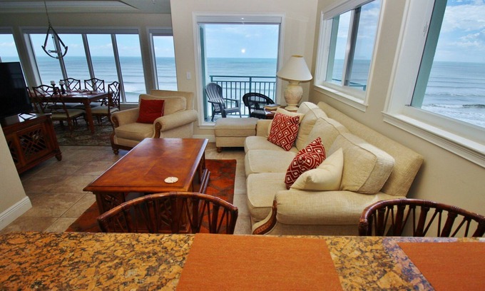 New Smyrna Beach Condo | Direct Oceanfront Penthouse with Large Balconies