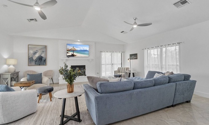 Bonita Bay House | DolphINN View Getaway - Bayfront Escape w/ Pool, Dock & 8-Min Walk to Beach