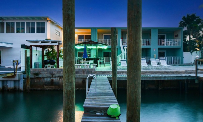 Bay Esplanade Apartment | Enchanted Inn Suite #5 w/View of the Intra-costal water-way Pool, Fishing Dock,