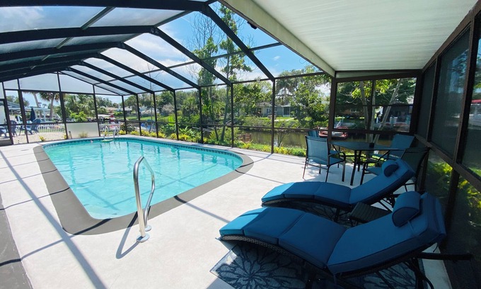 Marthas Vineyard House | Family & Fisherman Friendly Pool Home- Gulf Access Dock, Bikes, Games & Kayaks