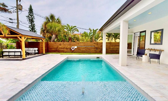 Port Canaveral Apartment | HARDING HAVEN Spacious pool home 1 block to the beach, walk to Cocoa Beach Pier!