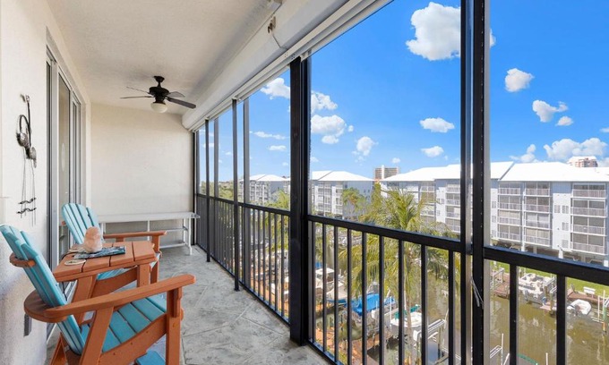 South Island Apartment | Hibiscus Pointe 342, Canal View, 2 Bedroom, Sleeps 6, Heated Pool, Elevator