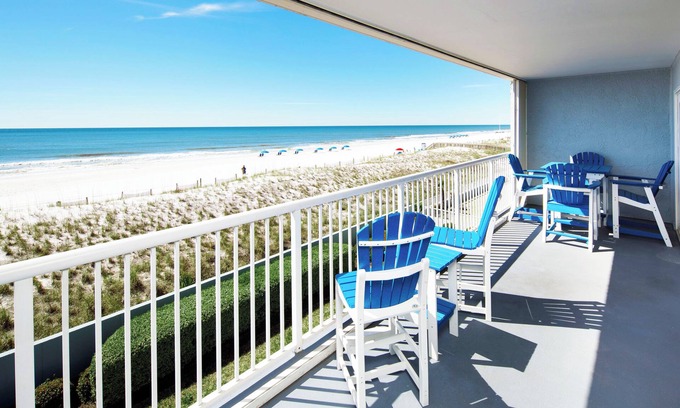 Fort Walton Beach Condo | Islander Beach 3001 Direct Ocean View from Private Balcony, Large Pool, Free Beach Service