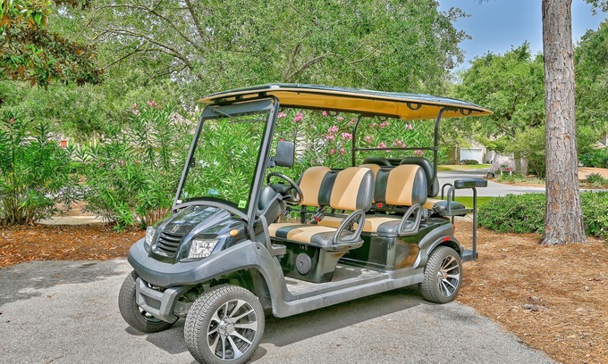 Sandestin Condo | Lake Views ~ Private Balcony ~ 6-Seat Golf Cart
