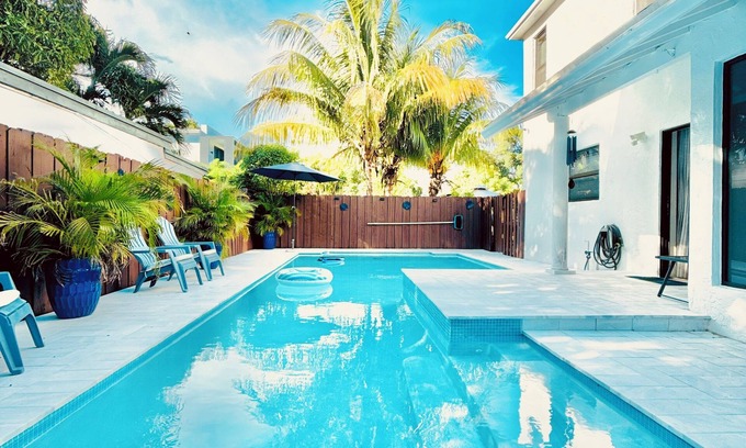 Coral Way House | Miami 4BR Oasis: Heated Pool, Sleeps 10