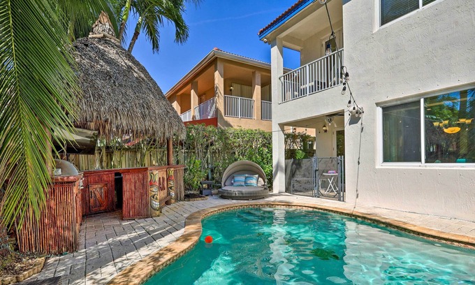 Tamiami House | Miami Vacation Rental: Heated Pool & Tiki Bar