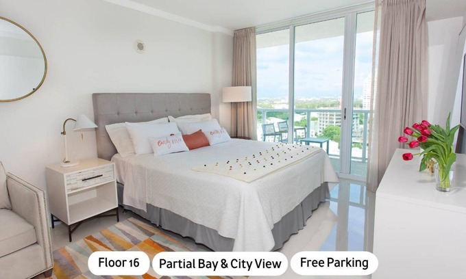 Coconut Grove Apartment | MVR-Sip Poolside with Biscayne as Your Backdrop