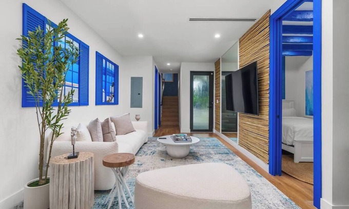 Liberty City House | Mykonos in Miami, Pool, Outdoor Living, Grill, Gated, Design District
