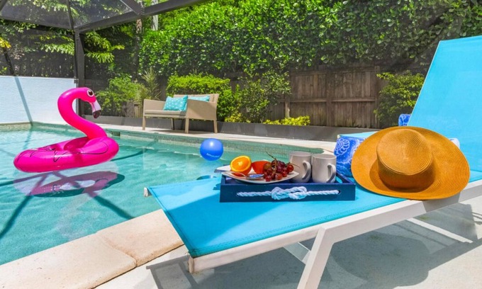 Naples Park House | Naples Beach House|Private Heated Pool|Pet friendly