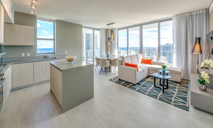 Hallandale Beach Apartment | NEW2019 2BR SE CORNER SUITE AMAZING OCEANVIEW 26th Floor
