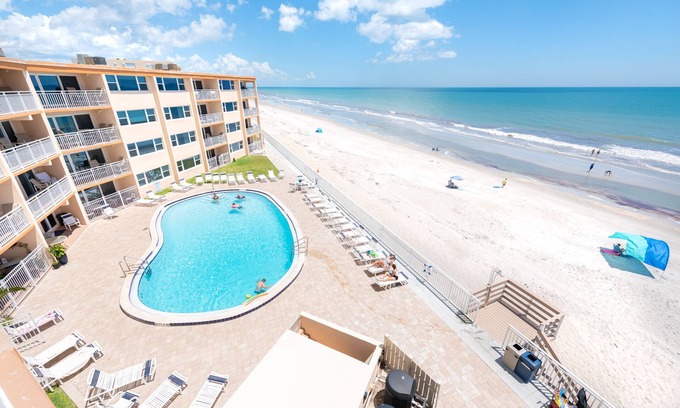Satellite Beach Condo | Ocean Front Complex - Beautiful Ocean Views! Can't Get Any Closer To The Ocean!