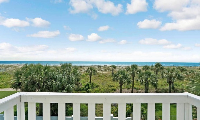 St. Augustine Beach House | Oceanfront Home Cozy Beach House BBQ Dogs OK