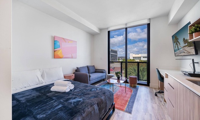 East Little Havana Apartment | Pastel Studio | Balcony, Roof Deck, Near Downtown