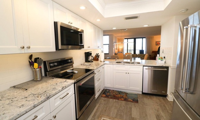 Butler Beach Apartment | Premium, Remodeled Direct Oceanfront Two Bedroom Condo-Barefoot Trace 207