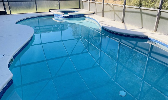 Sandy Ridge House | SandyRidge Five bedroom villa pool and spa home with no rear neighbors