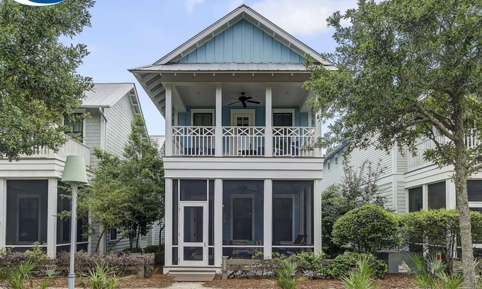 Watercolor House | 'Seas the Day' in WaterColor Beach 5 Bdrm/Slps 10| Steps to Dragonfly Pool!