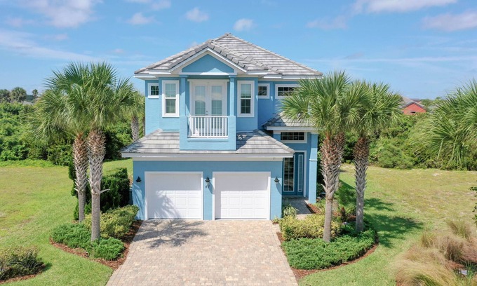 Palm Coast House | Sunset Blue pool home at Cinnamon Beach, new private heated pool, book today!